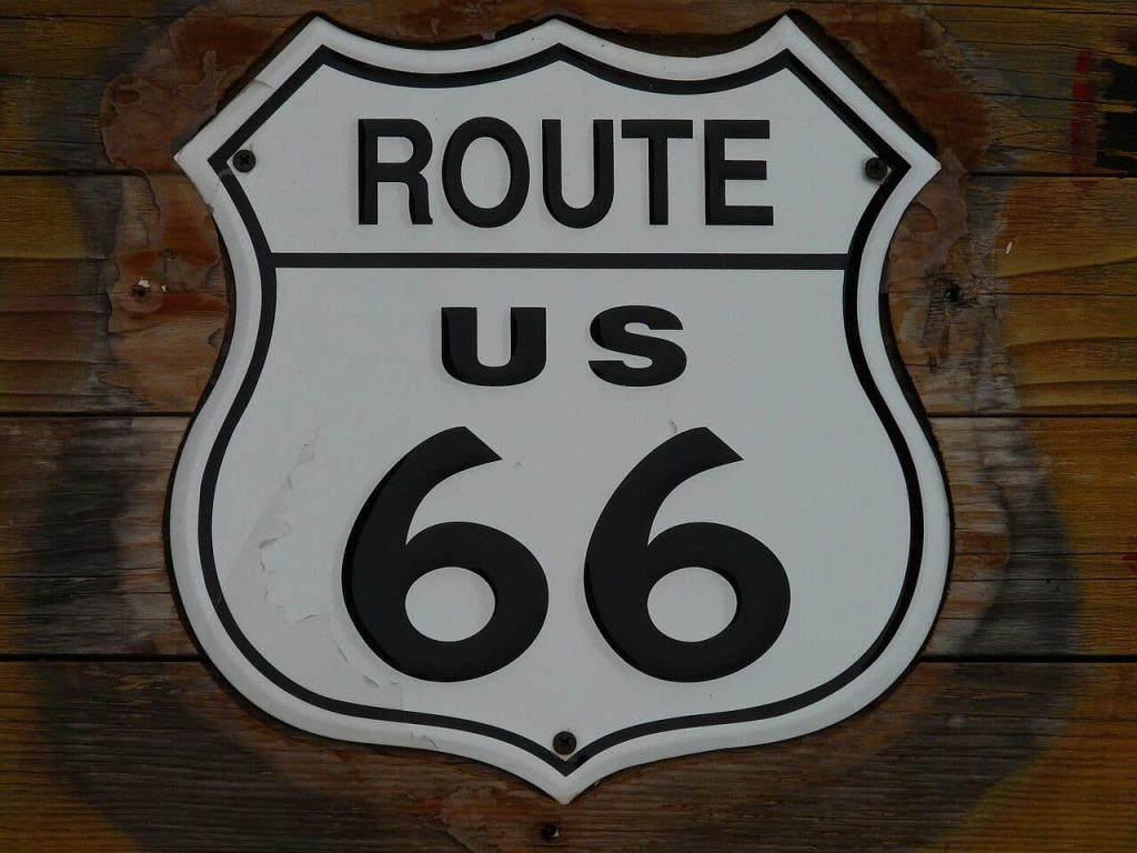 Insegna Route 66