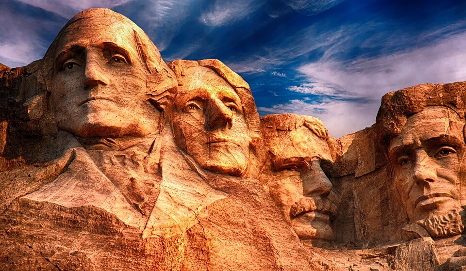 Monte Rushmore con i presidenti americani