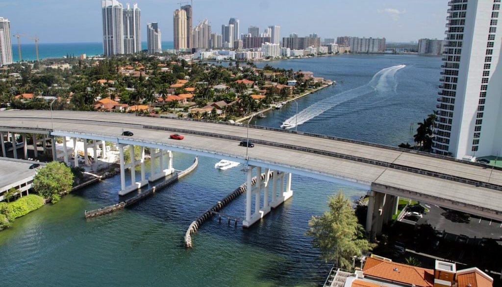 Panorama di Miami Beach USA