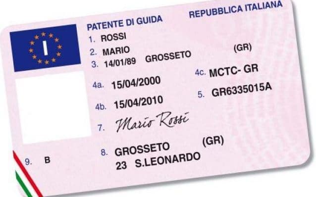 La patente di guida italiana