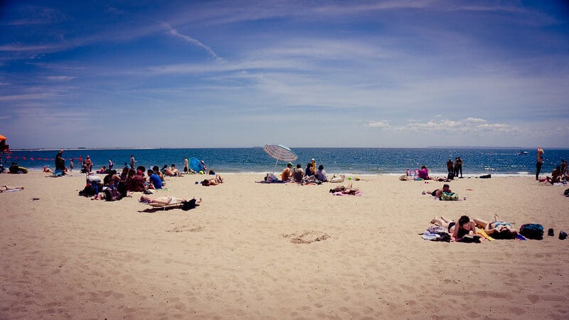 La spiaggia di Brighton Beach a New York