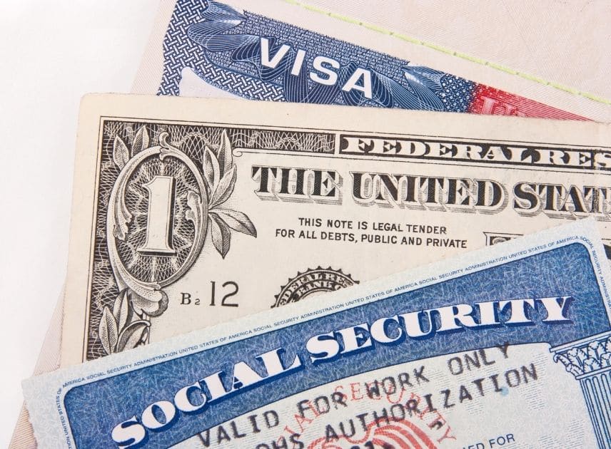 Visto americano di lavoro e carta della Social Security